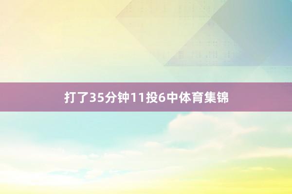 打了35分钟11投6中体育集锦